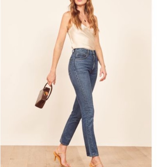Reformation Denim - REFORMATION Stevie Ultra High rise straight jeans EUC